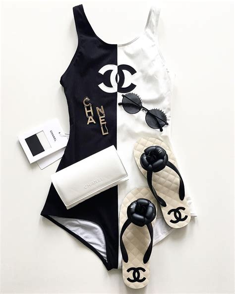 chanel 2 piece bathing suit|chanel swimwear summer 2022.